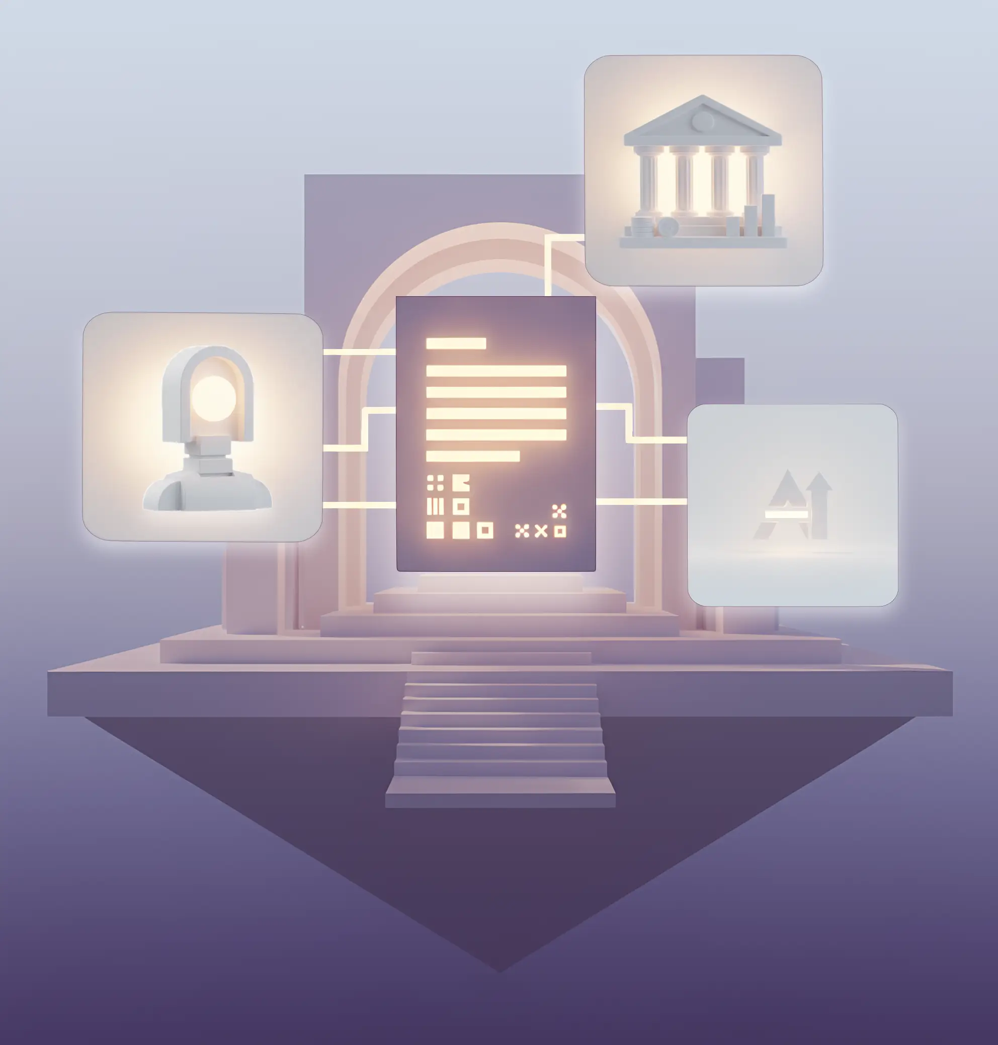 AI analyzing a document to find key skills