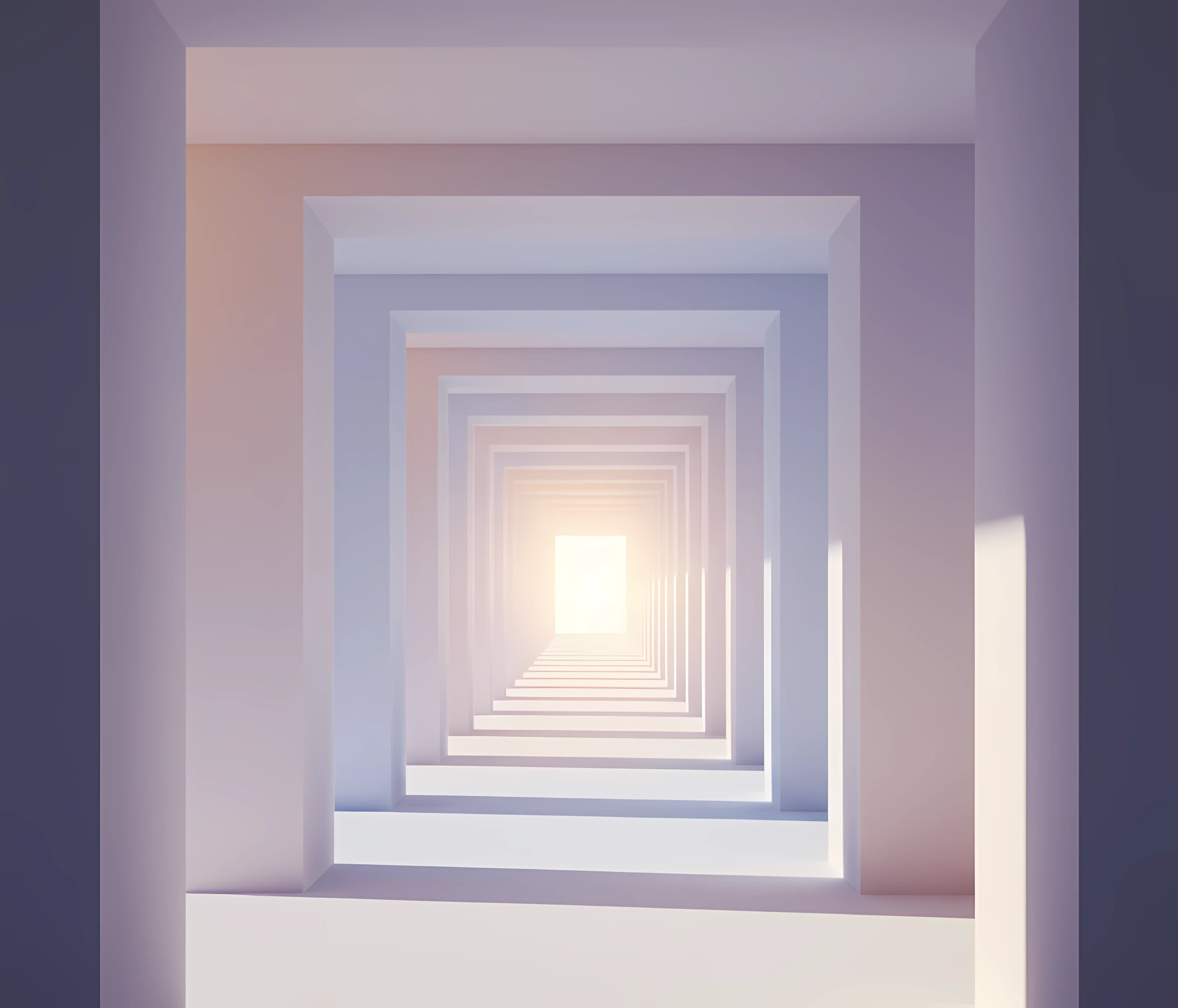 Abstract document tiles forming a beam of light